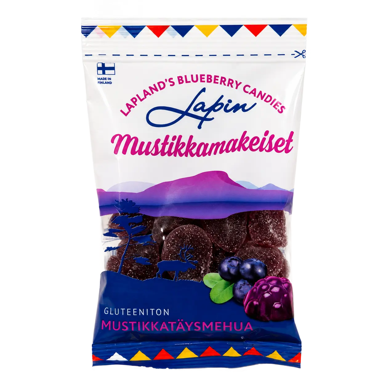 Lapland blueberry candies – Lapin Mustikkamakeiset candy bag
