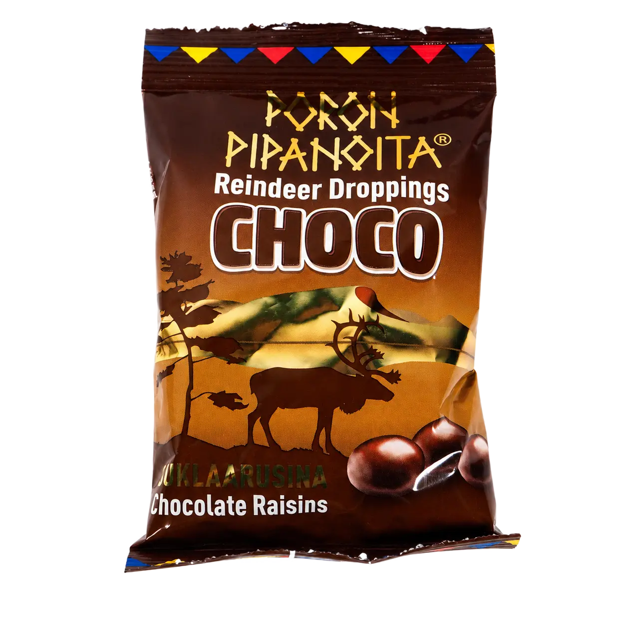 Reindeer Droppings Choco chocolate raisins – Poron Pipanoita Choco candy bag