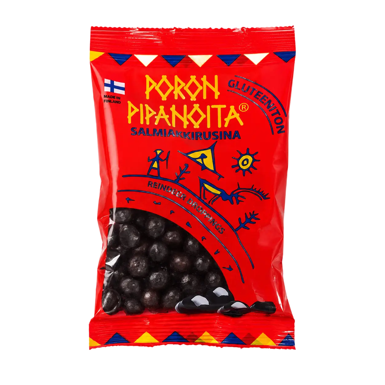 Poron Pipanoita Salmiakkirusina -makeispussi