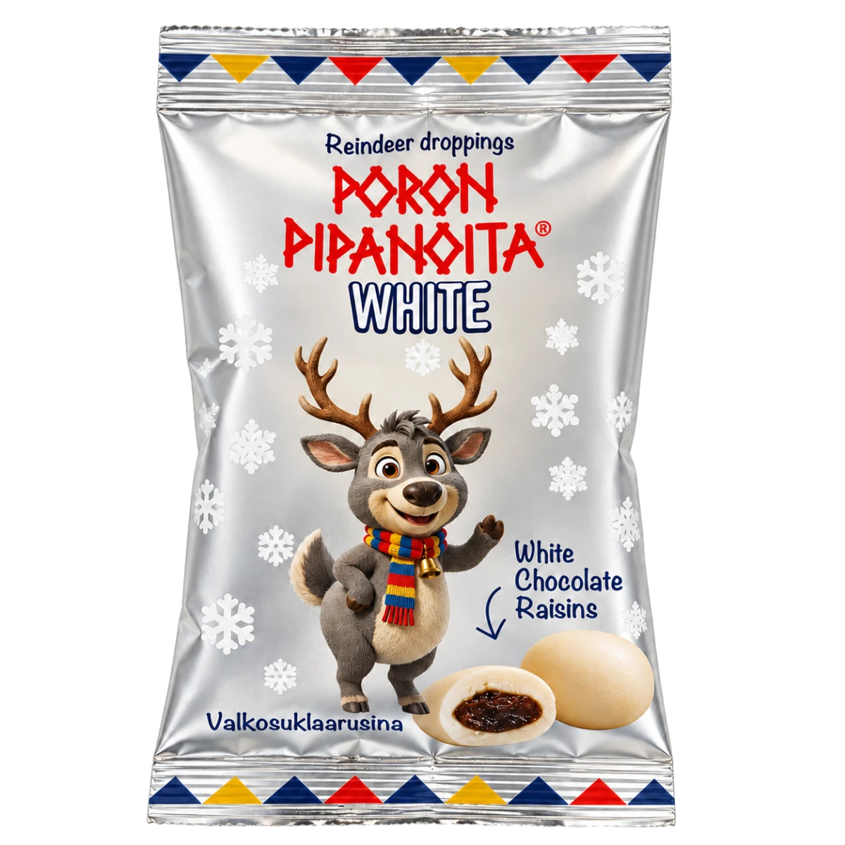 Poron Pipanoita White Valkosuklaarusina -makeispussi